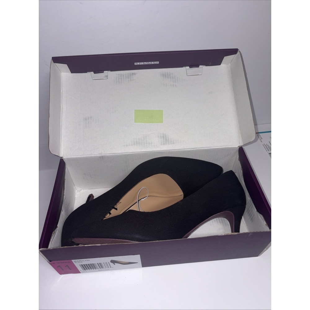 Gloria Vanderbilt MARILYN Black Textile Heels New Women's Shoes Size 11